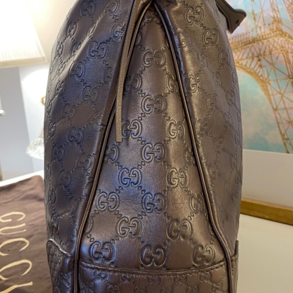 Authentic Gucci brand new microguccissima bree hobo bag in brown - Picture 10 of 16